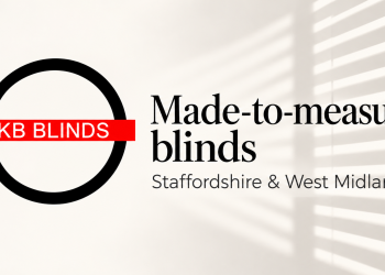 KB Blinds — Family-run supplier of made-to-measure blinds and fly screens across Staffordshire and the West Midlands.